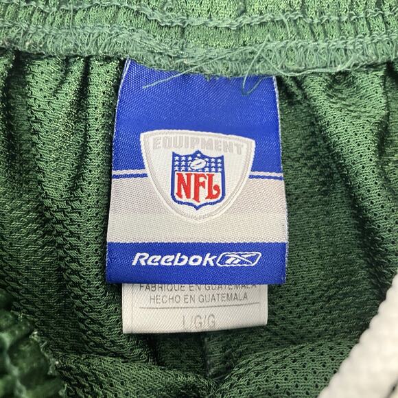 New York JETS Throwback Logo Vintage Practice Shorts Green Size L NFL Football - Picture 7 of 11